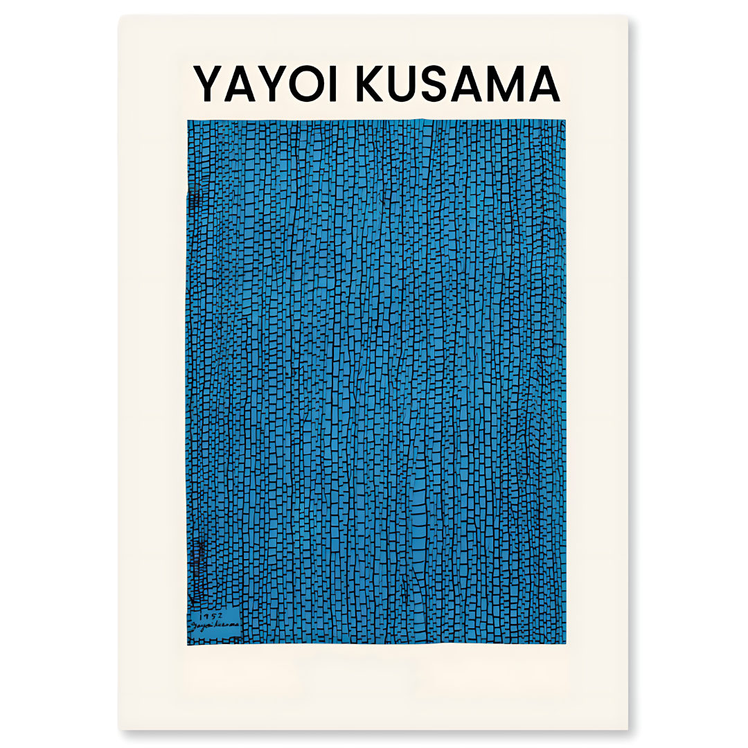 BLUE-Impresiones en lienzo inspiradas en Yayoi Kusama